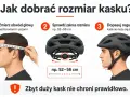 Jak dobrać rozmiar kasku rowerowego: zmierz obwód głowy, sprawdź zakres rozmiaru i dopasuj regulację. Zbyt duży kask nie chroni.
