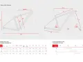 Schemat geometrii ramy roweru Peak 29 Carbon z wymiarami: REACH, STACK, TT, WB. Tabela pokazuje rozmiar ramy roweru i dopasowanie do wzrostu.