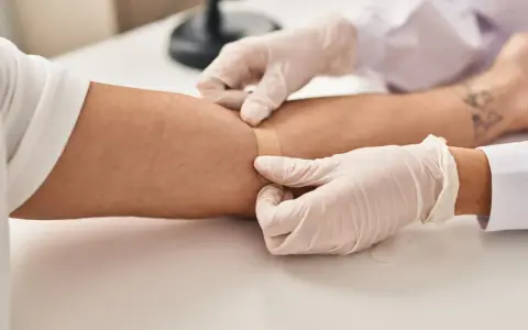 Po pobraniu krwi, pielęgniarka zakłada plaster na ramię. Czy po pobraniu krwi można iść na siłownię? Zależy od samopoczucia.