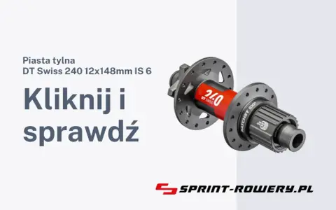 Tylna piasta rowerowa DT Swiss 240, idealna do budowy koła. Sprawdź szczegóły!