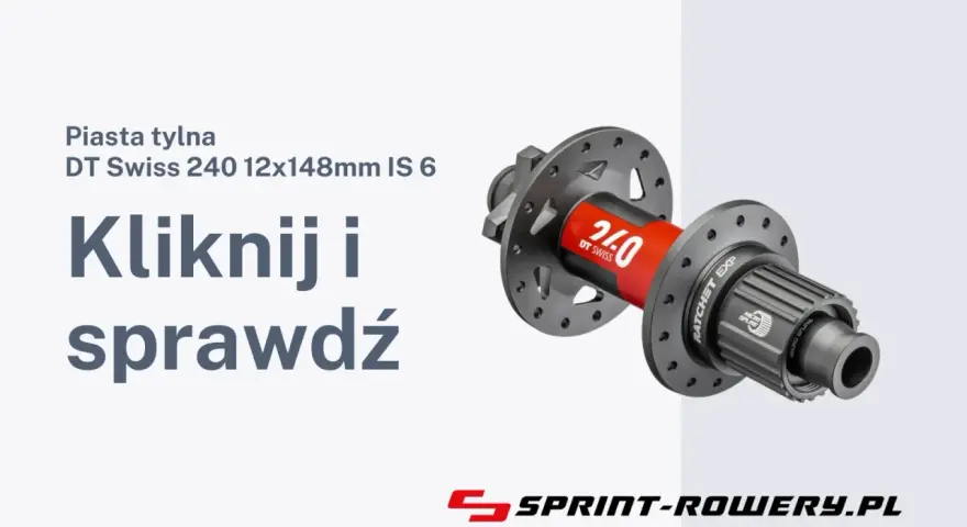 Tylna piasta rowerowa DT Swiss 240, idealna do budowy koła. Sprawdź szczegóły!